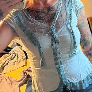 Odille Green and Gray Skirt